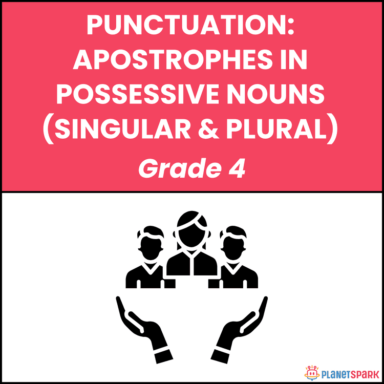 Class 4 English Grammar Worksheet Possessive Nouns
