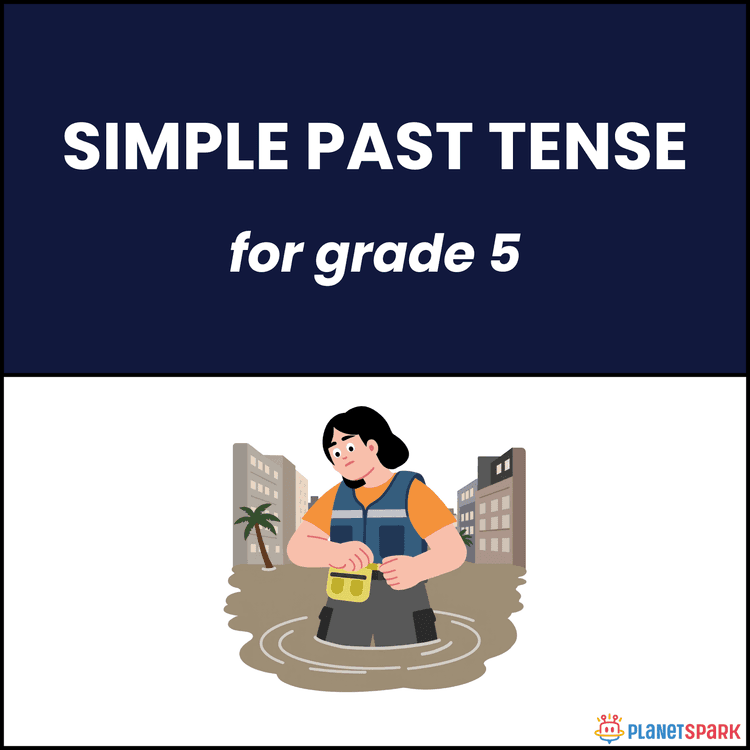 Class 5 Grammar Worksheet on Simple Past Tense