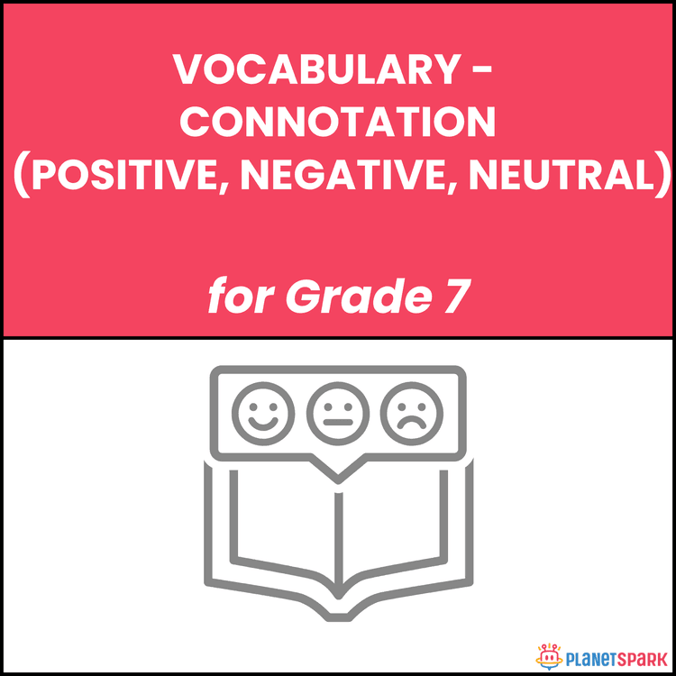 Class 7 English Grammar Worksheet on Connotation