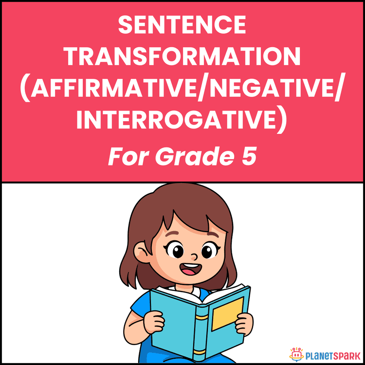 Class 5 Worksheet on Sentence Transformation