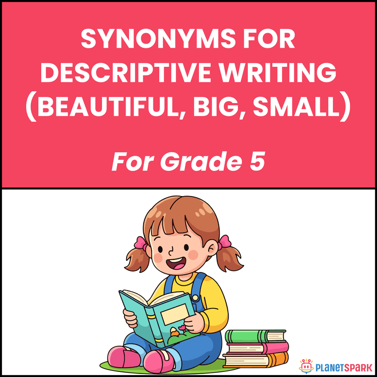 Class 5 English Worksheet on Synonyms Descriptive Words