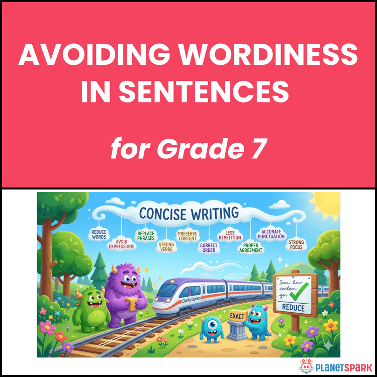 Class 7 Worksheet on Avoiding Wordiness