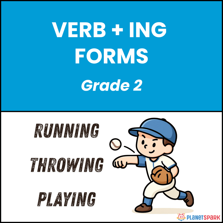 Class 2 Verb Ing Forms Grammar Worksheet