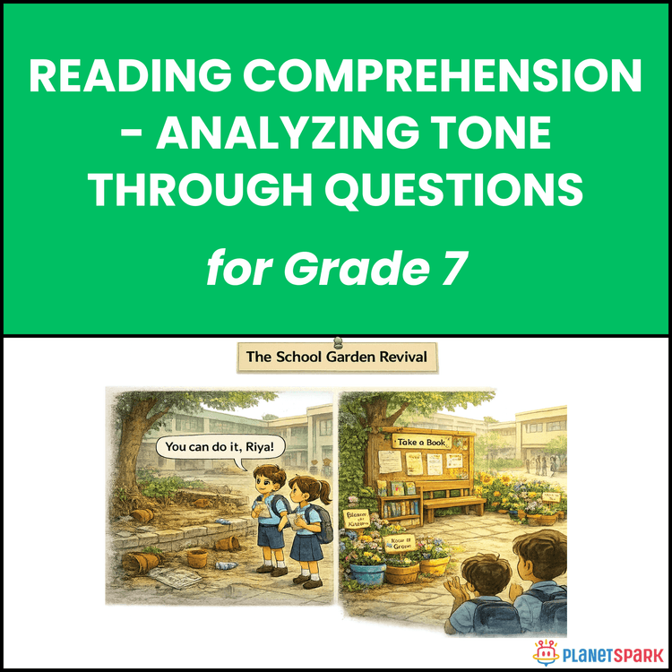 Class 7 English Worksheet on Tone Analysis