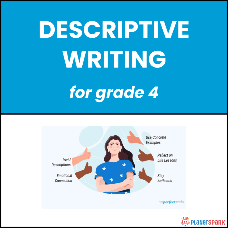 Class 4 Writing Worksheet on Descriptive Writing