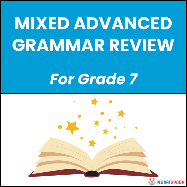 Class 7 Grammar Worksheet on Advanced Review Practice Tasks
