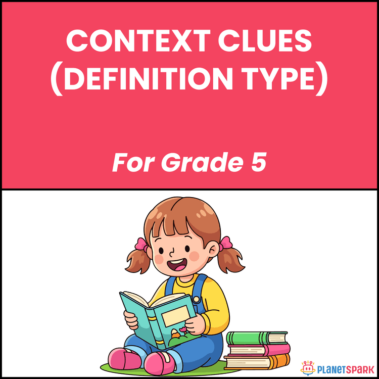 Class 5 English Worksheet on Context Clues Definition