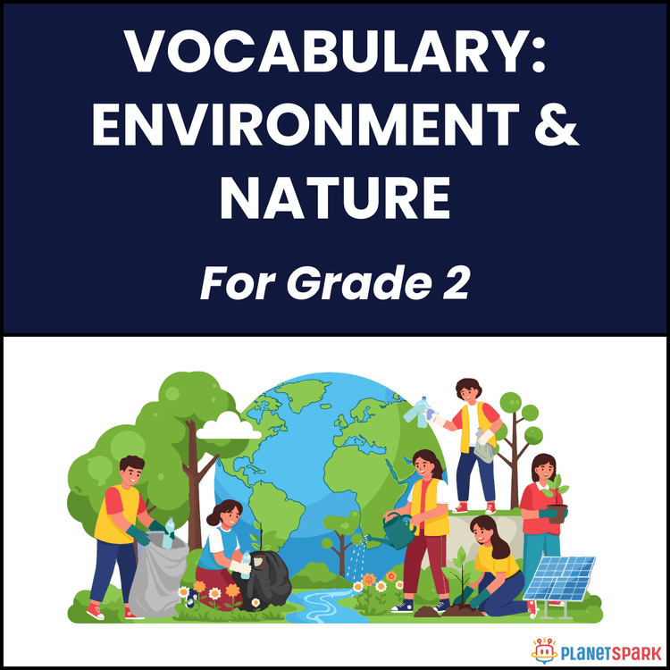 Class 2 English Worksheet on Environment & Nature 