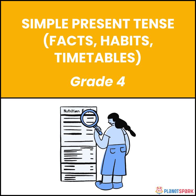 Class 4 Grammar Worksheet Simple Present Tense