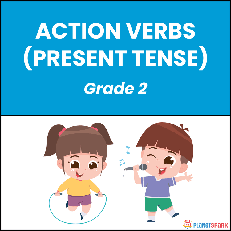 Class 2 Action Verbs Present Tense English Worksheet