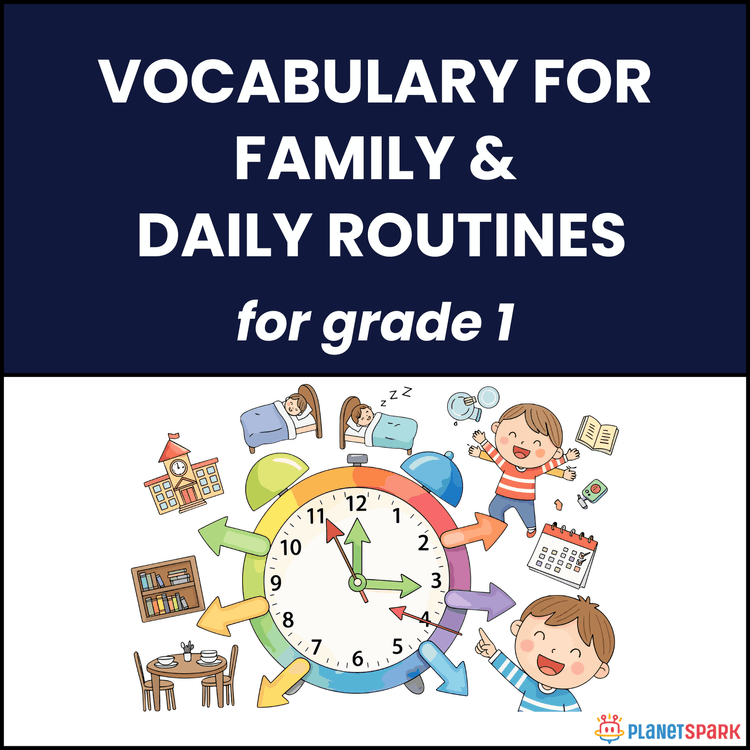 Class 1 Worksheet for Family and Daily Routines 