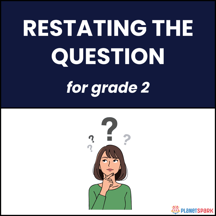 Class 2 Worksheet on Restating Questions