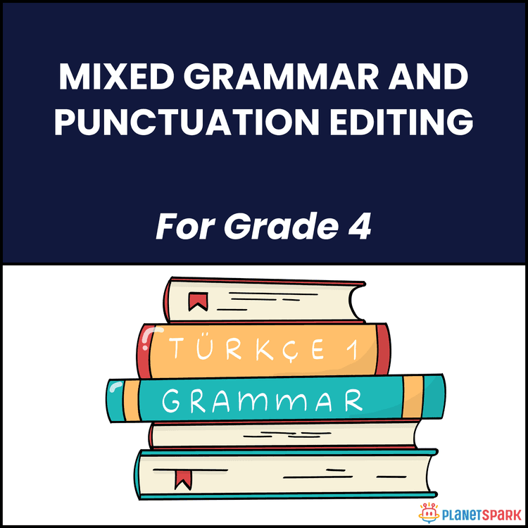 Class 4 Grammar Worksheet on Grammar Editing