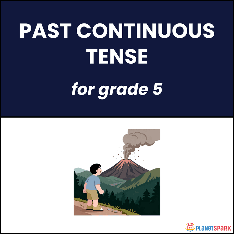Class 5 Grammar Worksheet on Past Continuous Tense