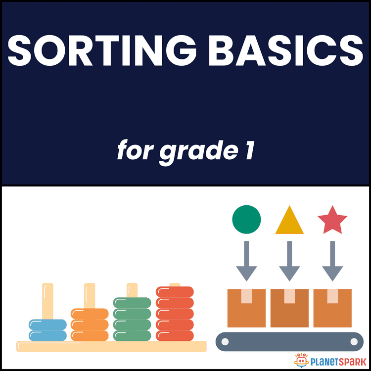 Class 1 English Worksheet on Sorting Basics