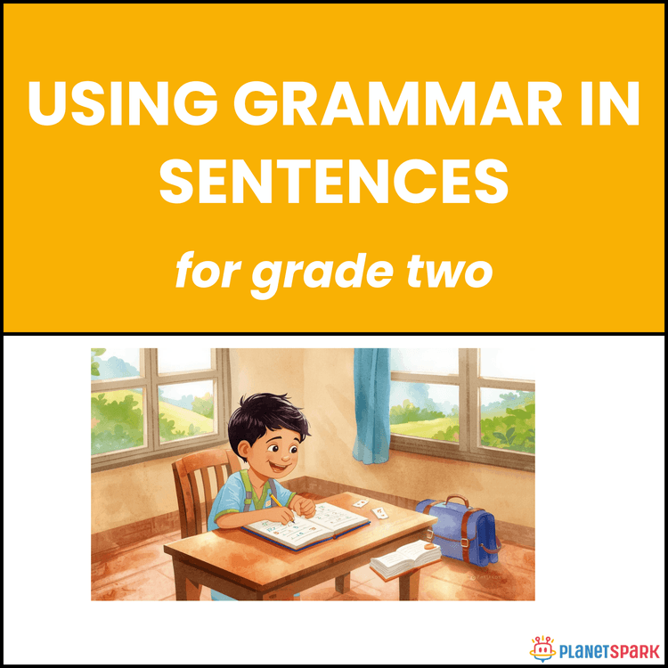 Class 2 Grammar Worksheet on Using Grammar