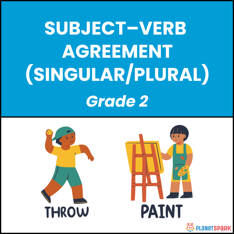 Class 2 Worksheet on Subject Verb Agreement