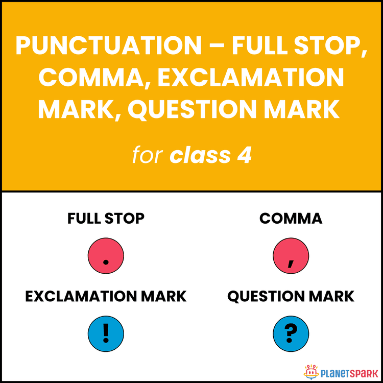 Class 4 Punctuation Worksheet – Basic Marks