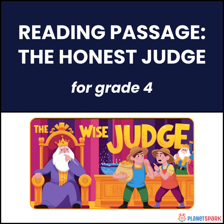 Class 4 Reading Passage on The Honest Judge