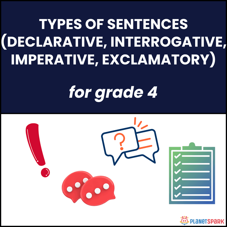 Class 4 Worksheet On Types of Sentences