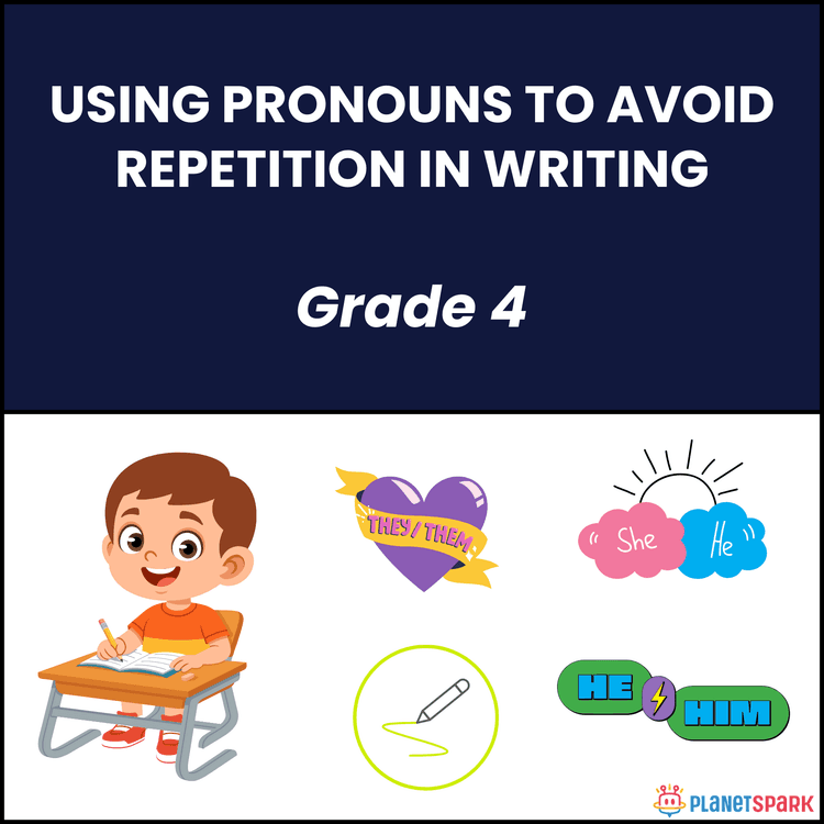 Class 4 Worksheet on use of Pronouns