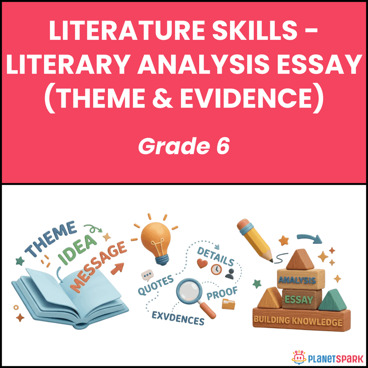 Class 6 Worksheet on Literary Analysis
