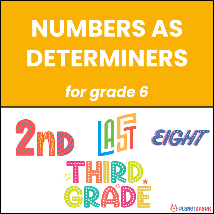 Class 6 Worksheet on Numbers as Determiners