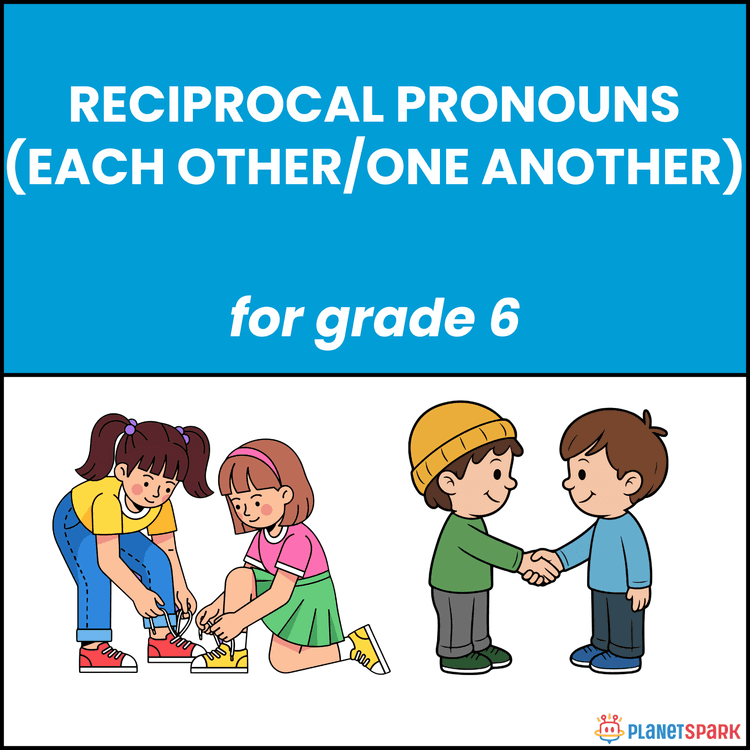 Class 6 Worksheet on Reciprocal Pronouns 
