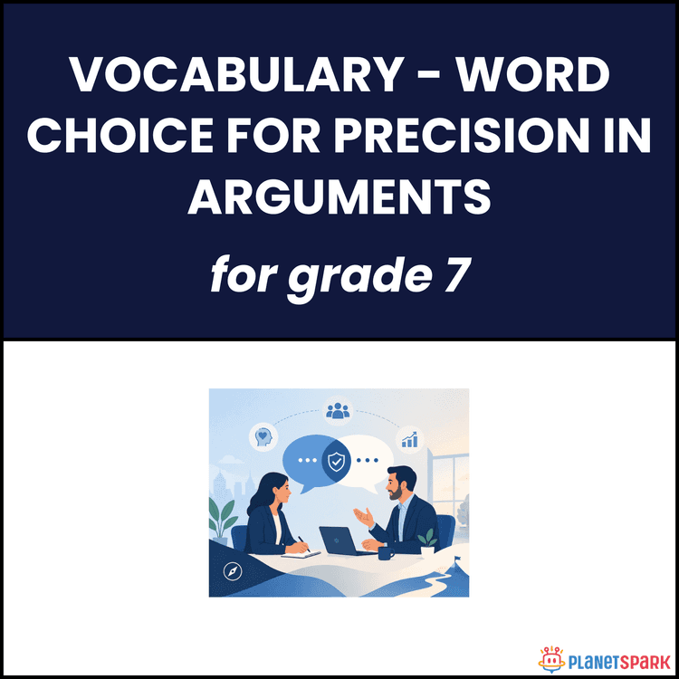 Class 7 Grammar Worksheet on Precise Words