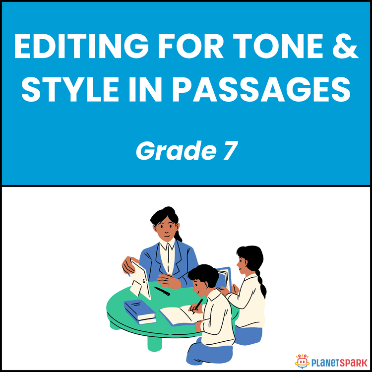 Class 7 Grammar Worksheet on Tone and Style