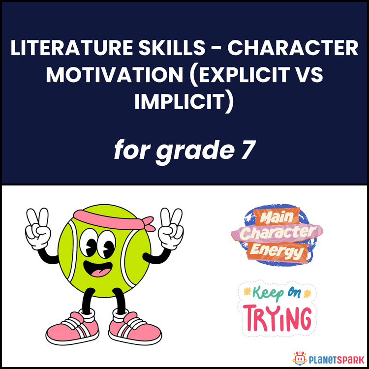 Class 7 Worksheet on Character Motivation 