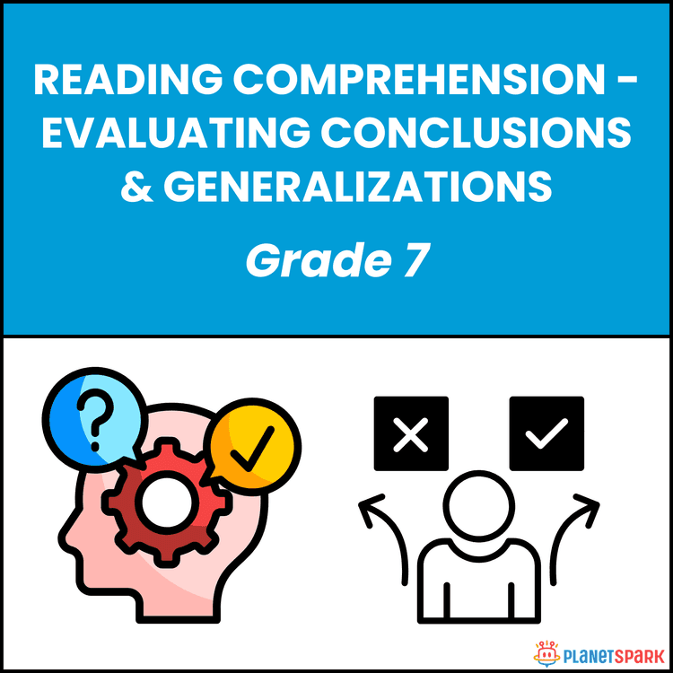 Class 7 Worksheet on Evaluating Conclusions