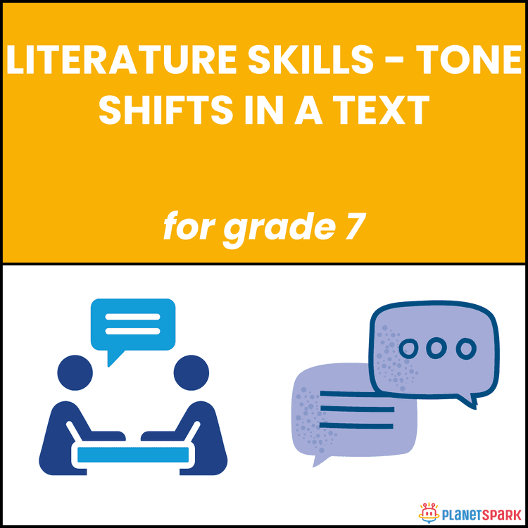 Class 7 Worksheet on Tone Shifts in a Text