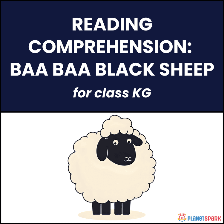 Class KG Poems: Baa Baa Black Sheep