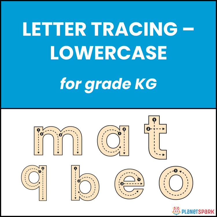 Class KG Worksheet on Tracing Small Letters