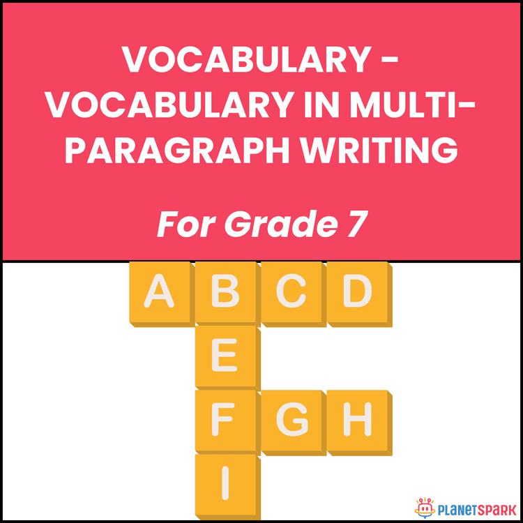 Class 7 English Worksheet on Paragraph Vocabulary