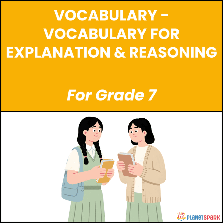 Class 7 English Worksheet on Reasoning Vocabulary