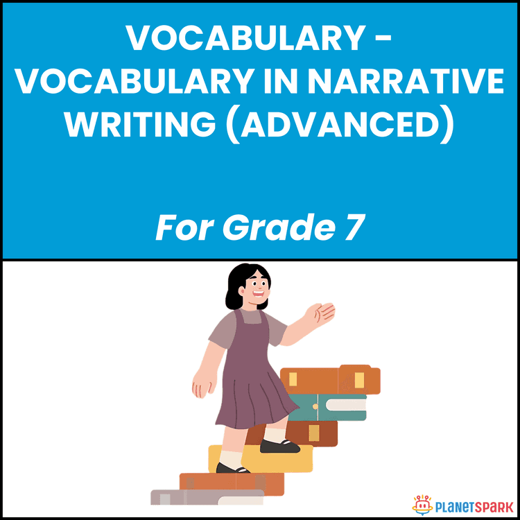 Class 7 English Worksheet on Narrative Vocabulary