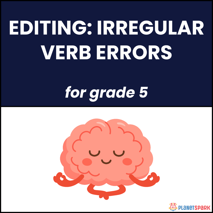 Class 5 Irregular Verbs English Worksheet Practice