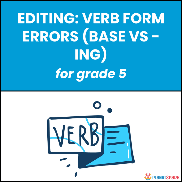 Class 5 Verb Forms Grammar Worksheet Practice