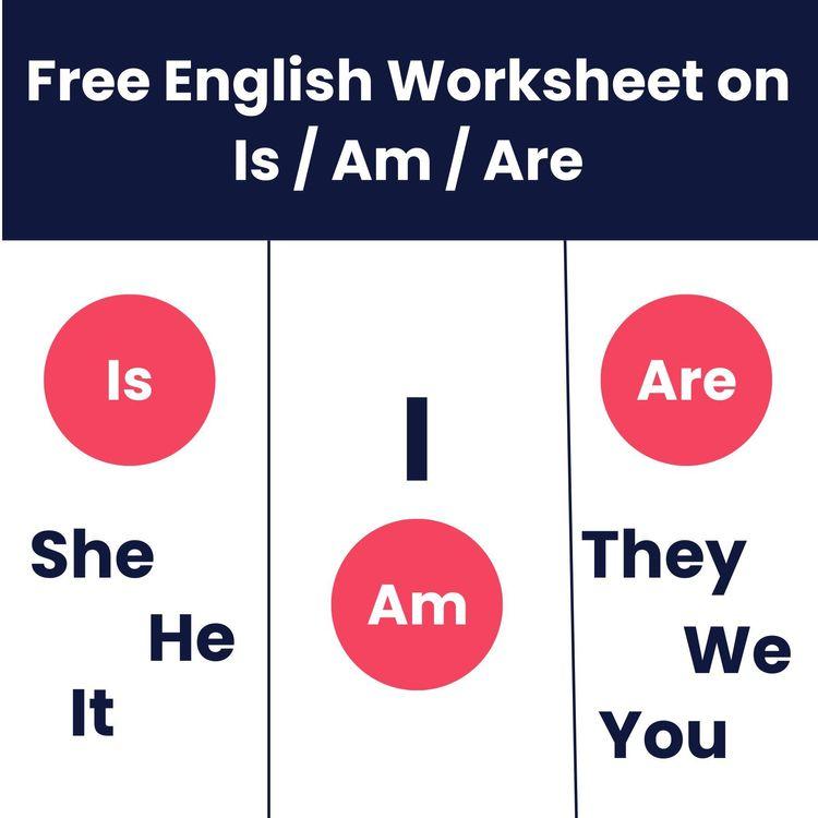 Is Am Are Verbs – Class 1 Grammar Worksheet