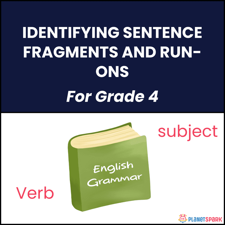 Class 4 English Worksheet on Sentence Fragments