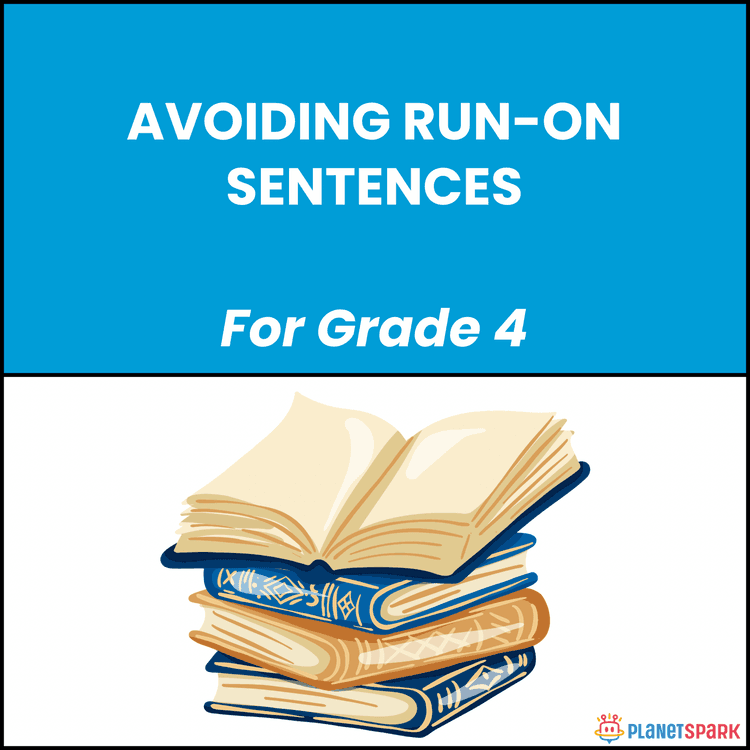 Class 4 Grammar Worksheet on Run-On Sentences