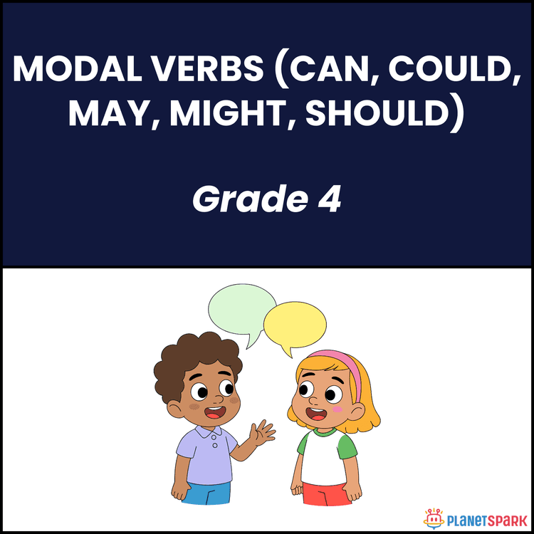 Class 4 English Worksheet on Modal Verbs