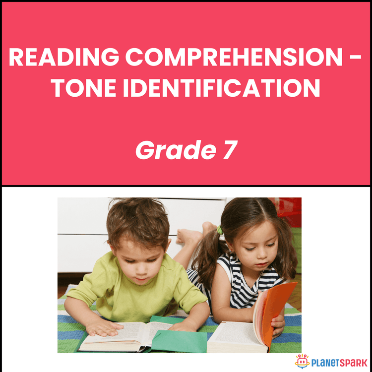 Class 7 Grammar Worksheet on Tone Identification