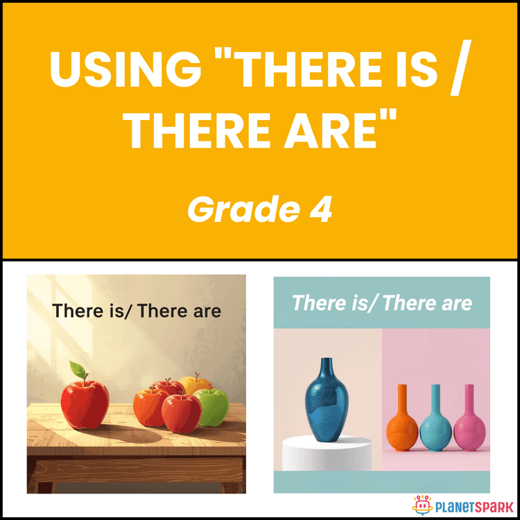 Class 4 English Worksheet on There is / There are