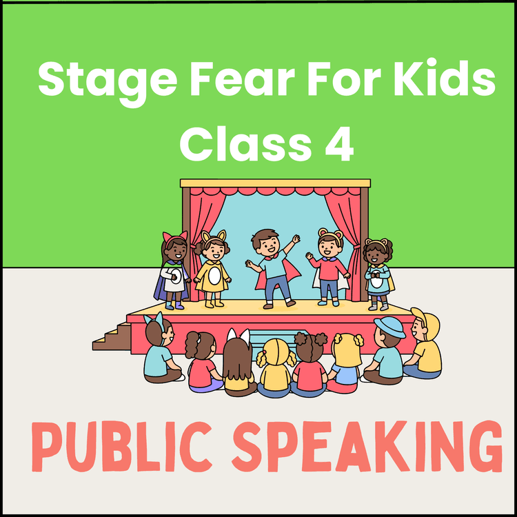 A Fun Worksheet to Overcome Stage Fear! For Class 4