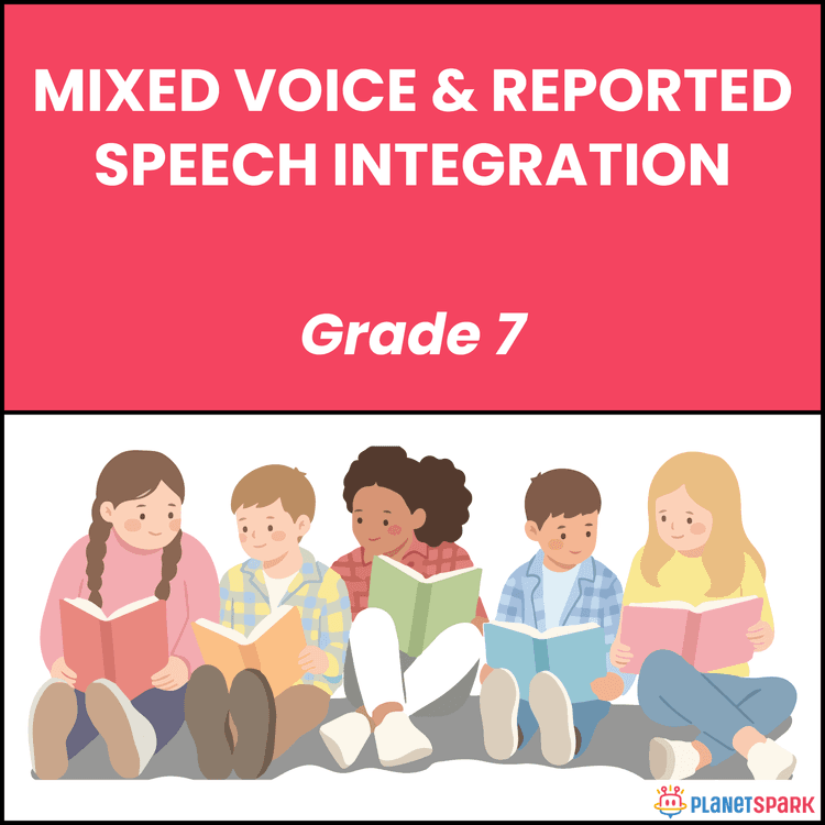 Class 7 English Worksheet on Voice and Reported Speech