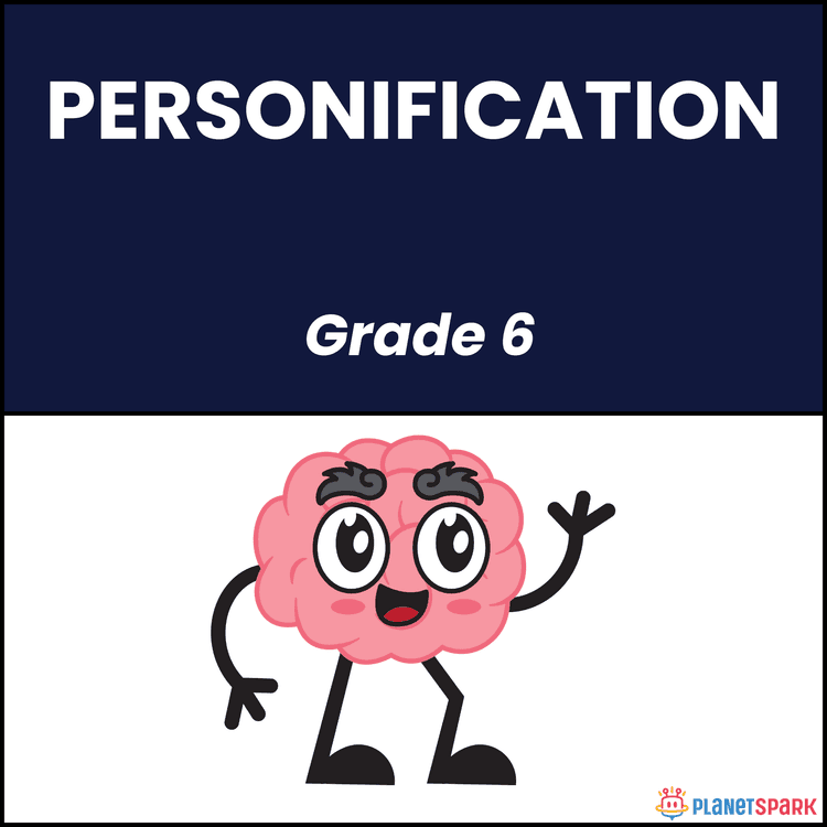 Class 6 Grammar Worksheet on Personification in Literature