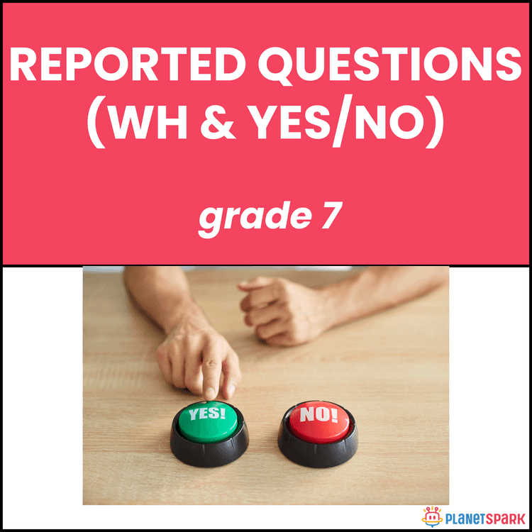 Class 7 Grammar Worksheet on Reported Questions